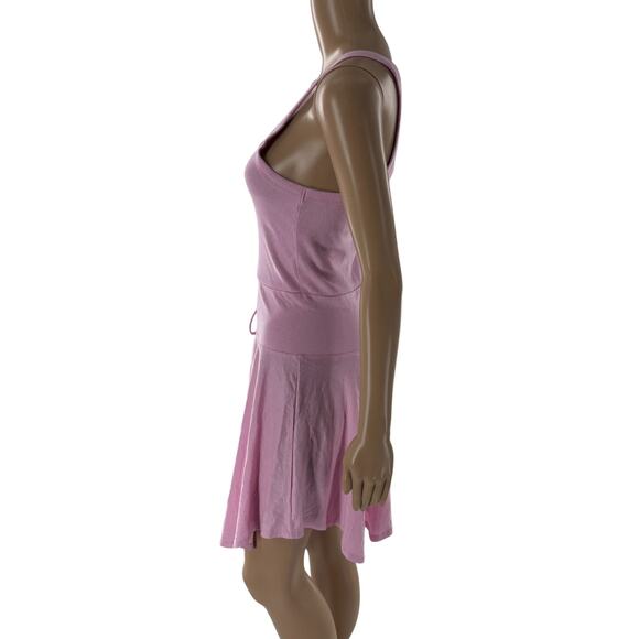 Anthropologie Daily Practice Pink Half Pipe Mini Dress - Picture 6 of 11